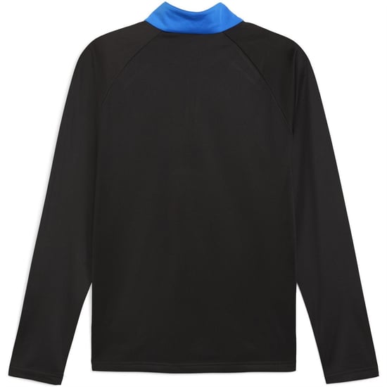 Men's Puma Individualliga Quarter Zip Drill Top in Black/Wh - Image 2