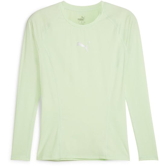 Men's Puma Liga Baselayer Tee Ls T-Shirt in Fresh Mint - Image 1