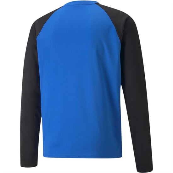 Men's Puma Teamliga Training Sweat T-Shirt in Elec Blue/Black - Image 2