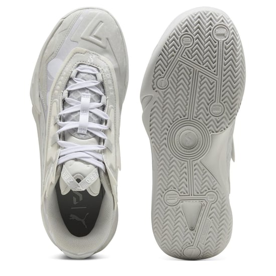 Men's Puma Scoot Zeros Ii Basketball Trainers in Glacial Gray-P - Image 4