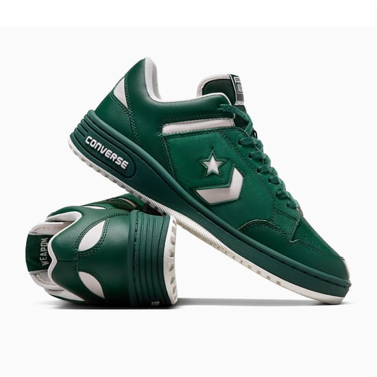 Men's Converse Adults Weapon Low Top Trainers in 386-Green Env - Image 5