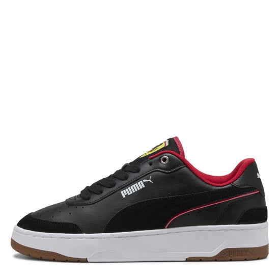 Men's Puma Ferrari Ca Match Low Top Trainers in Puma Black-Pu - Image 2