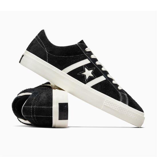 Men's Converse Adults One Star Academy Pro Suede Skate Shoes in 001-Black/Egr - Image 4