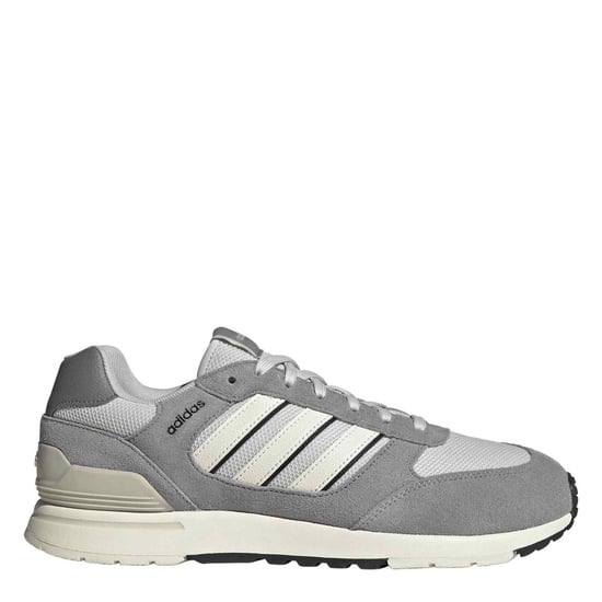 Men's adidas Run 80s Trainers in Grey One/Off Wh - Image 1