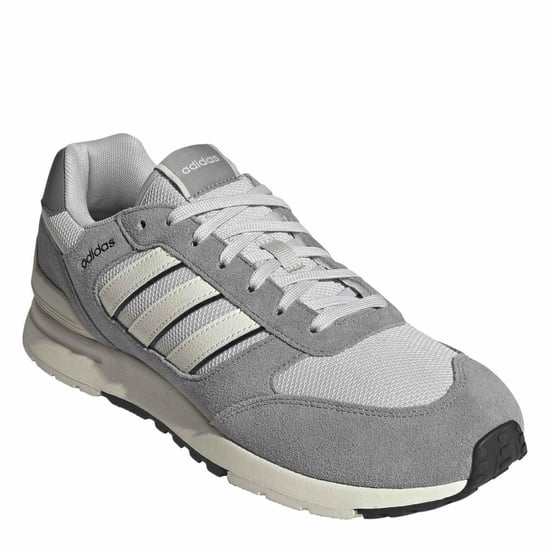 Men's adidas Run 80s Trainers in Grey One/Off Wh - Image 3