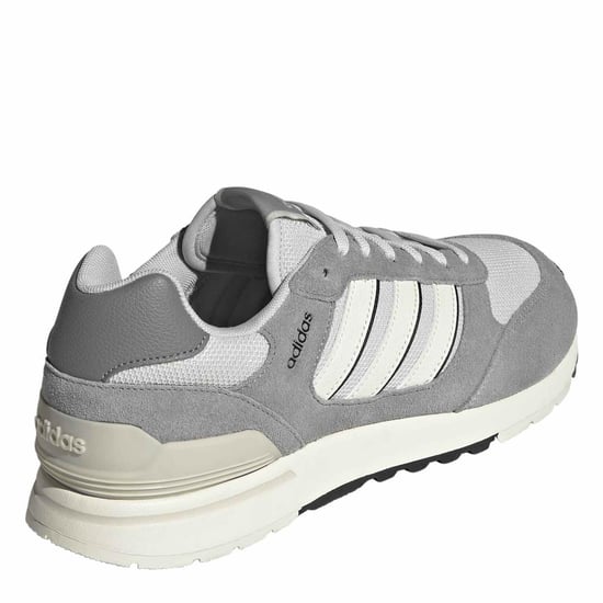 Men's adidas Run 80s Trainers in Grey One/Off Wh - Image 4