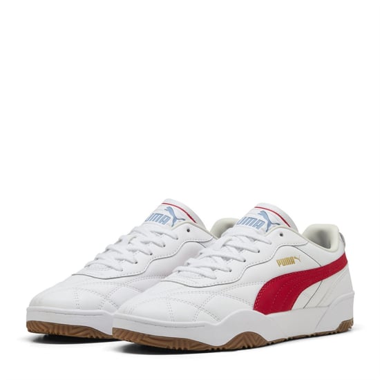 Men's Puma Tifosi Lux Low Top Trainers in Puma White-Fo - Image 1