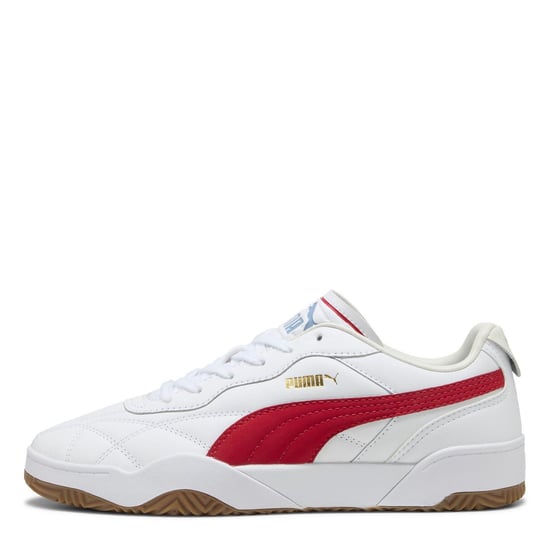 Men's Puma Tifosi Lux Low Top Trainers in Puma White-Fo - Image 2