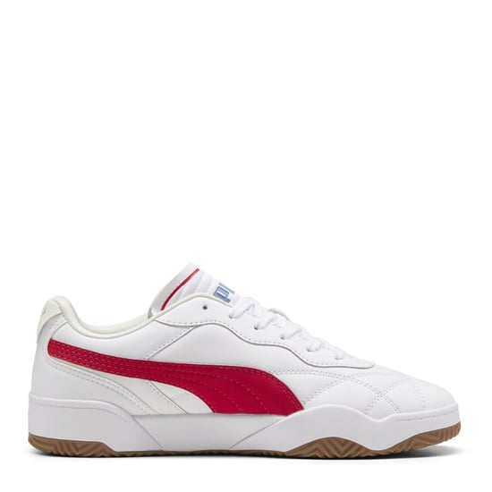 Men's Puma Tifosi Lux Low Top Trainers in Puma White-Fo - Image 4