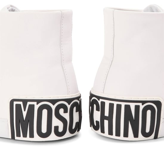 Men's Moschino Court Trainers in White - Image 3