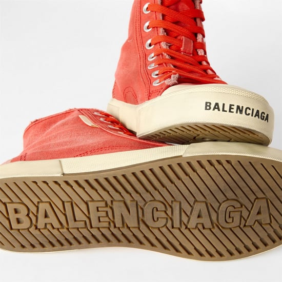 Men's Balenciaga Paris High Tops in Red/White - Image 3