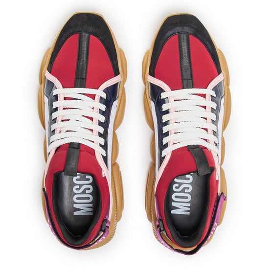 Men's Moschino Low Top Trainers in White - Image 4