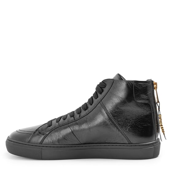Men's Moschino Court Trainers in Black - Image 2
