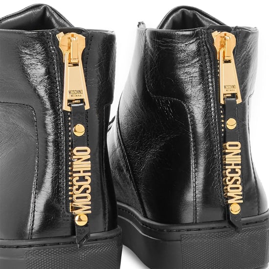 Men's Moschino Court Trainers in Black - Image 3