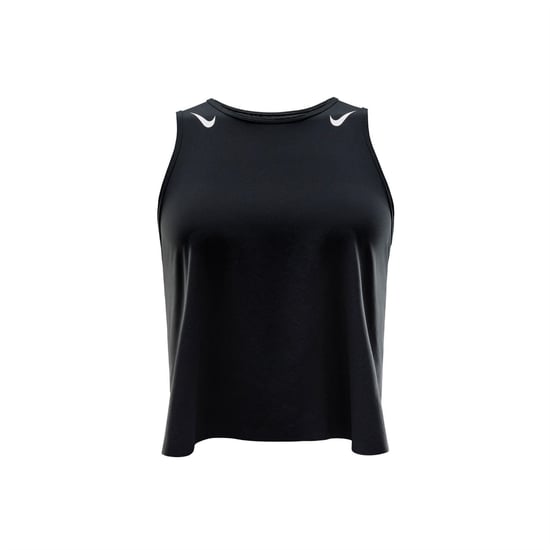 Women's Nike Aeroswift Running Vest in Black/White - Image 1