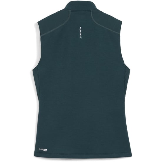 Women's Puma Run Cloudspun Warm Label Vest in Green Terrain - Image 2