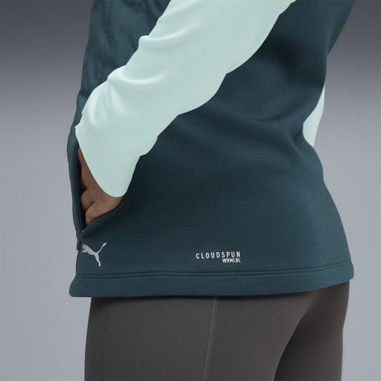 Women's Puma Run Cloudspun Warm Label Vest in Green Terrain - Image 6