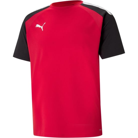 Men's Puma Teampacer Jersey T-Shirt in Red/Black/White - Image 1