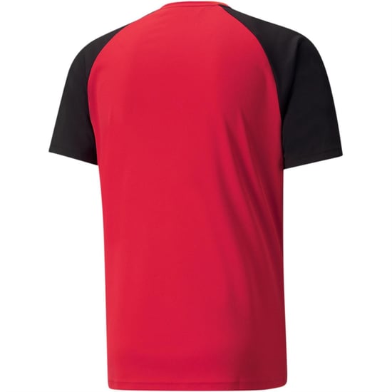 Men's Puma Teampacer Jersey T-Shirt in Red/Black/White - Image 2