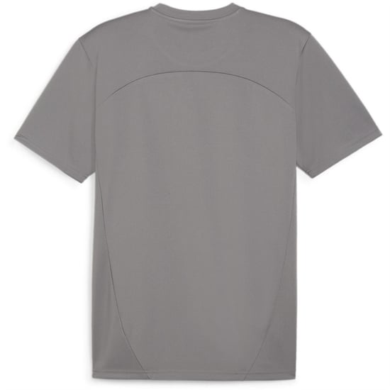 Men's Puma Teamfinal Training Short Sleeve Performance T-Shirt in Cast Iron - Image 2