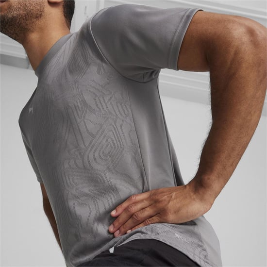 Men's Puma Teamfinal Training Short Sleeve Performance T-Shirt in Cast Iron - Image 4