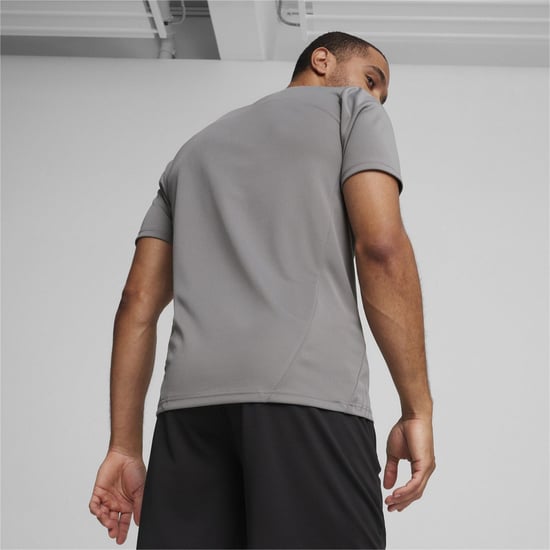 Men's Puma Teamfinal Training Short Sleeve Performance T-Shirt in Cast Iron - Image 5