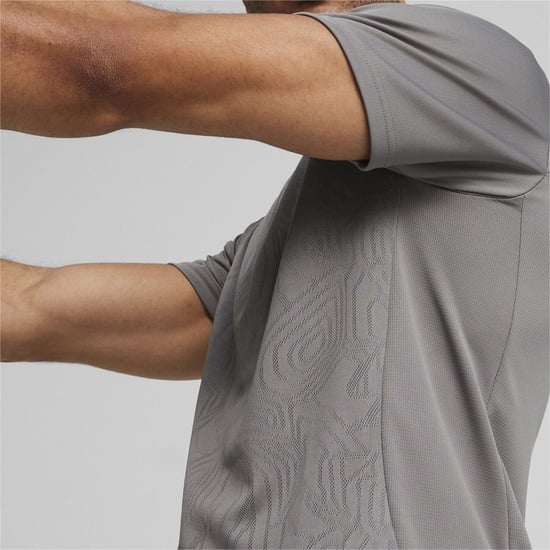 Men's Puma Teamfinal Training Short Sleeve Performance T-Shirt in Cast Iron - Image 6