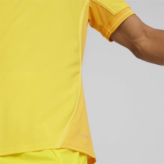 Men's Puma Teamfinal Jersey T-Shirt in Yellow/Black - Image 5