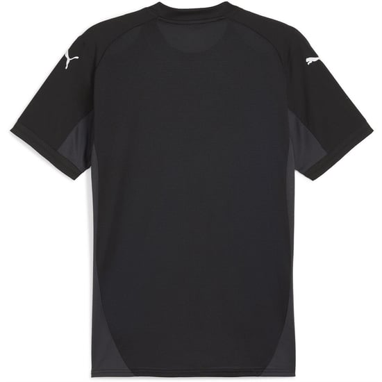 Men's Puma Teamfinal Jersey T-Shirt in Black/White/Gry - Image 2