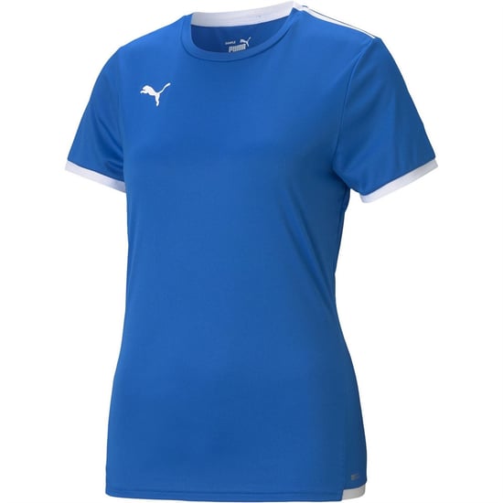 Women's Puma Teamliga Jersey W Referee Shirt in Bluelemon White - Image 1