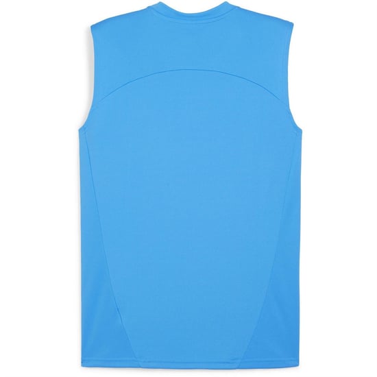 Men's Puma Teamfinal Training Short Sleeve Performance T-Shirt in Ignite Blu/Silv - Image 2