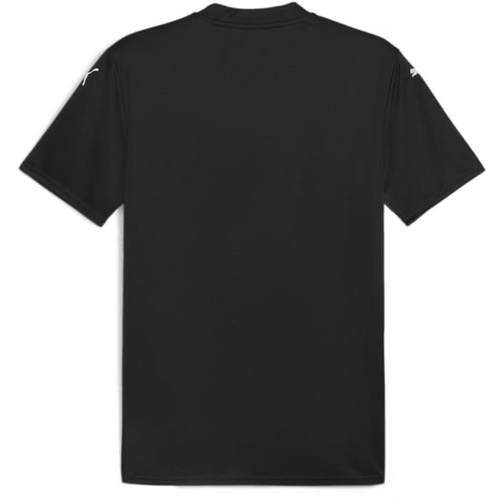 Men's Puma Teamglory Jersey T-Shirt in Black/White - Image 2