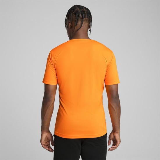 Men's Puma Individualrise Graphic Jersey T-Shirt in Heat Fire - Image 4