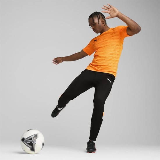 Men's Puma Individualrise Graphic Jersey T-Shirt in Heat Fire - Image 5