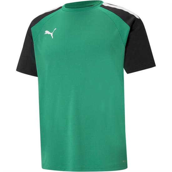 Men's Puma Teampacer Jersey T-Shirt in Green/Black/Wht - Image 1