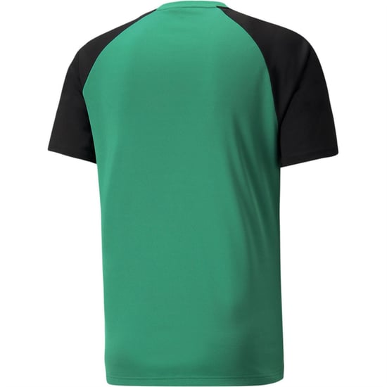 Men's Puma Teampacer Jersey T-Shirt in Green/Black/Wht - Image 2