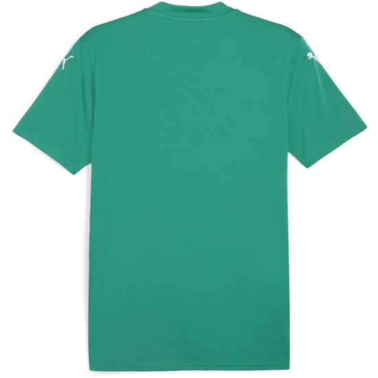 Men's Puma Teamglory Jersey T-Shirt in Sport Green/Wht - Image 2
