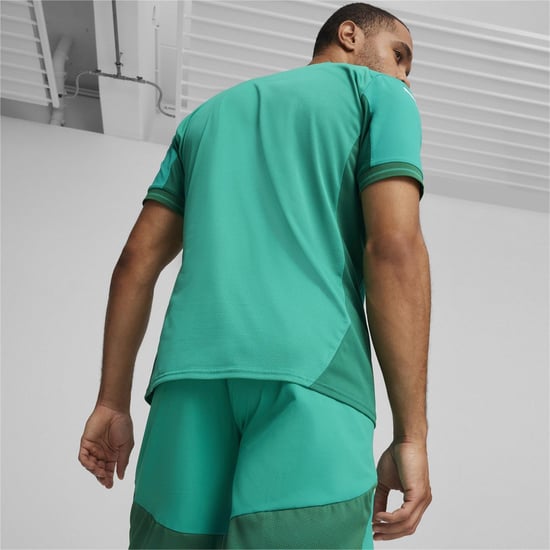 Men's Puma Teamfinal Jersey T-Shirt in Sport Green - Image 4