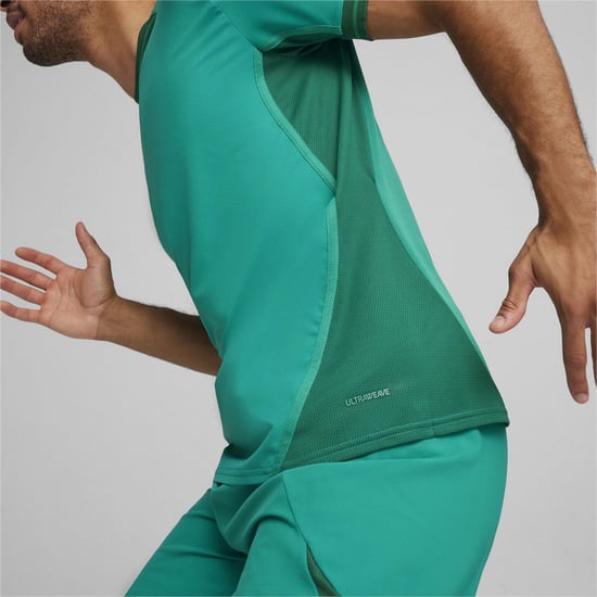 Men's Puma Teamfinal Jersey T-Shirt in Sport Green - Image 5