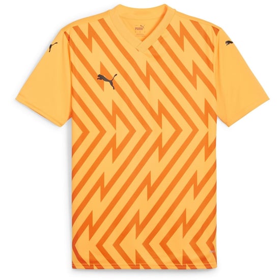 Men's Puma Teamglory Jersey T-Shirt in Sun Stream/Blk - Image 1