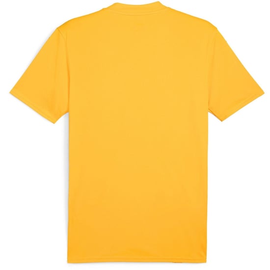 Men's Puma Teamglory Jersey T-Shirt in Sun Stream/Blk - Image 2