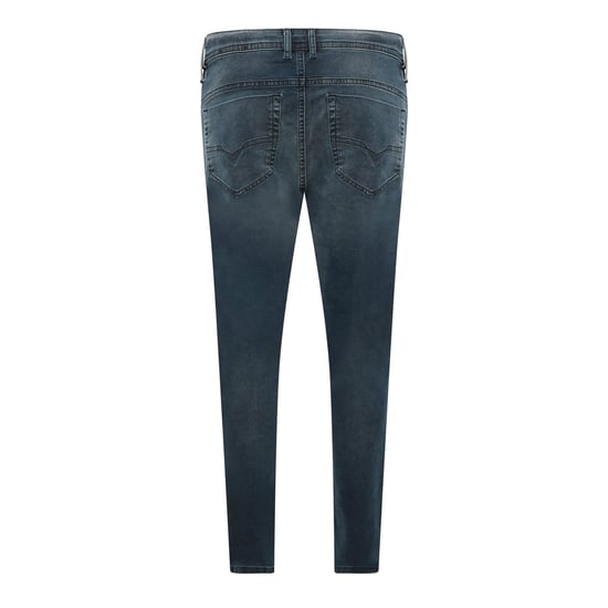 Men's Diesel Thommer Y Ne Sweat Slim Fit Jeans in Blue Denim - Image 2