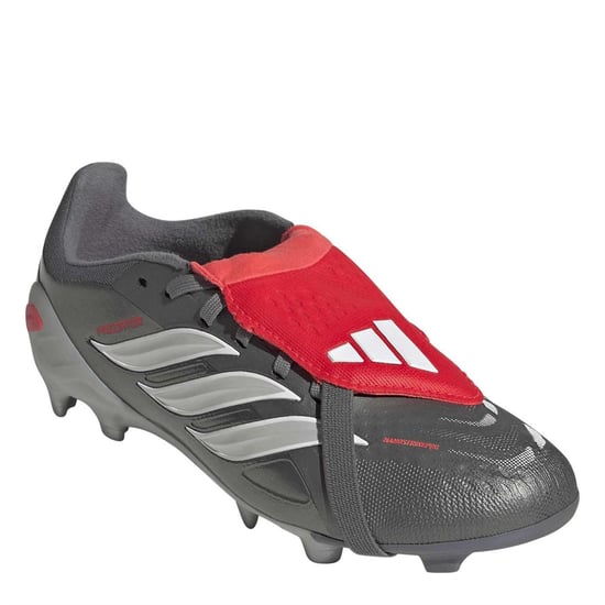 Boys adidas Predator Elite Firm Ground Football Boot in Iron Met - Image 3