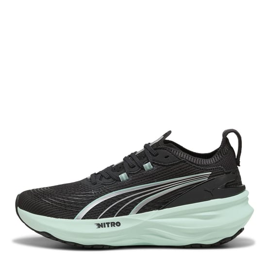 Women's Puma Foreverrun Nitro 2 Wn Road Running Shoes in Black-Mintme - Image 2