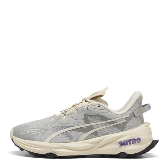 Women's Puma Fast Trac Nitro 3 GorE-Tex Off Road Trail Running Shoes in Grey Echo - Image 2