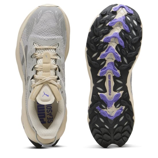 Women's Puma Fast Trac Nitro 3 GorE-Tex Off Road Trail Running Shoes in Grey Echo - Image 3