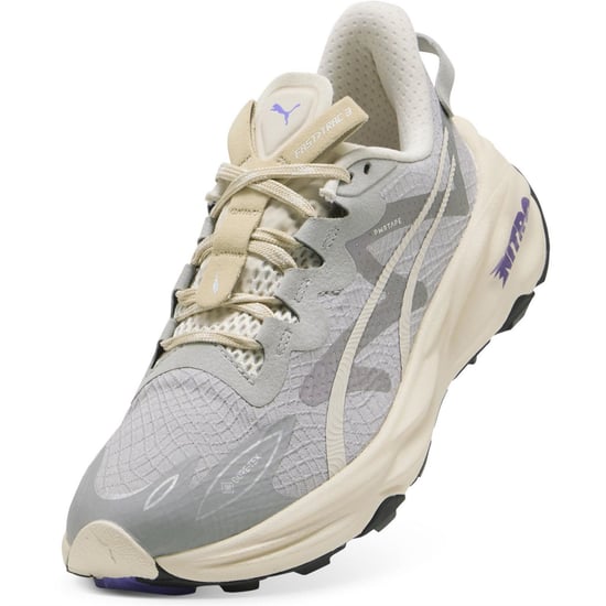 Women's Puma Fast Trac Nitro 3 GorE-Tex Off Road Trail Running Shoes in Grey Echo - Image 6
