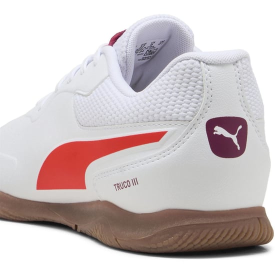 Men's Puma Truco III Indoor Football Boots in Puma White-Gl - Image 5