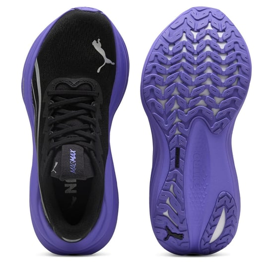 Women's Puma Magmax Nitro Wns Road Running Shoes in Black-Darkam - Image 3