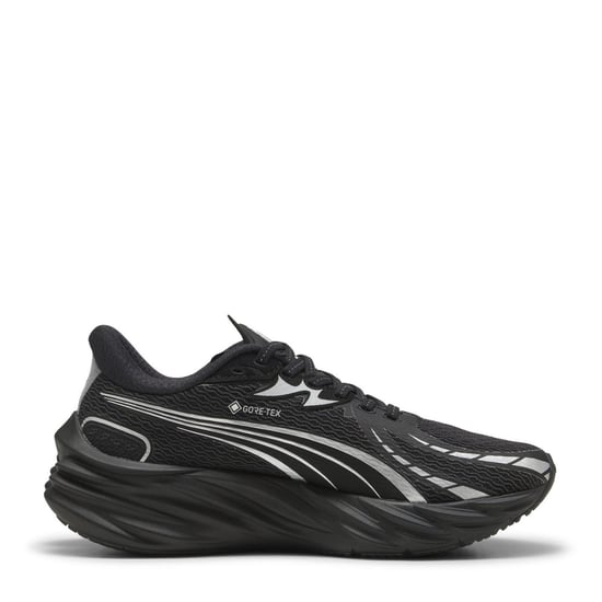Women's Puma Velocity Nitro 4 GorE-Tex Running Shoes in Black-Si - Image 4